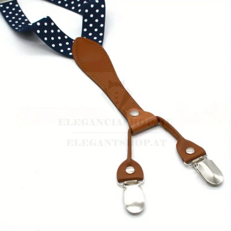                   Pöttyös nadrágtartó szett - Kék Férfi nadrágtartó